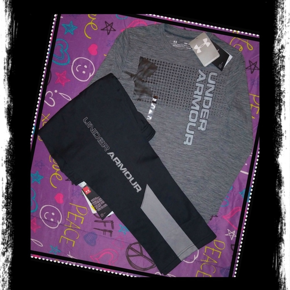 NEW~ BOY'S YOUTH SMALL UNDER ARMOUR OUTFIT